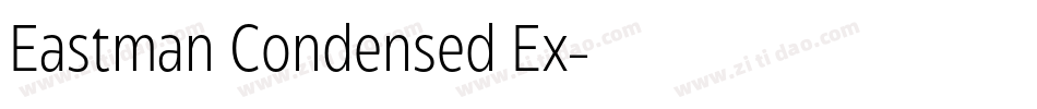 Eastman Condensed Ex字体转换